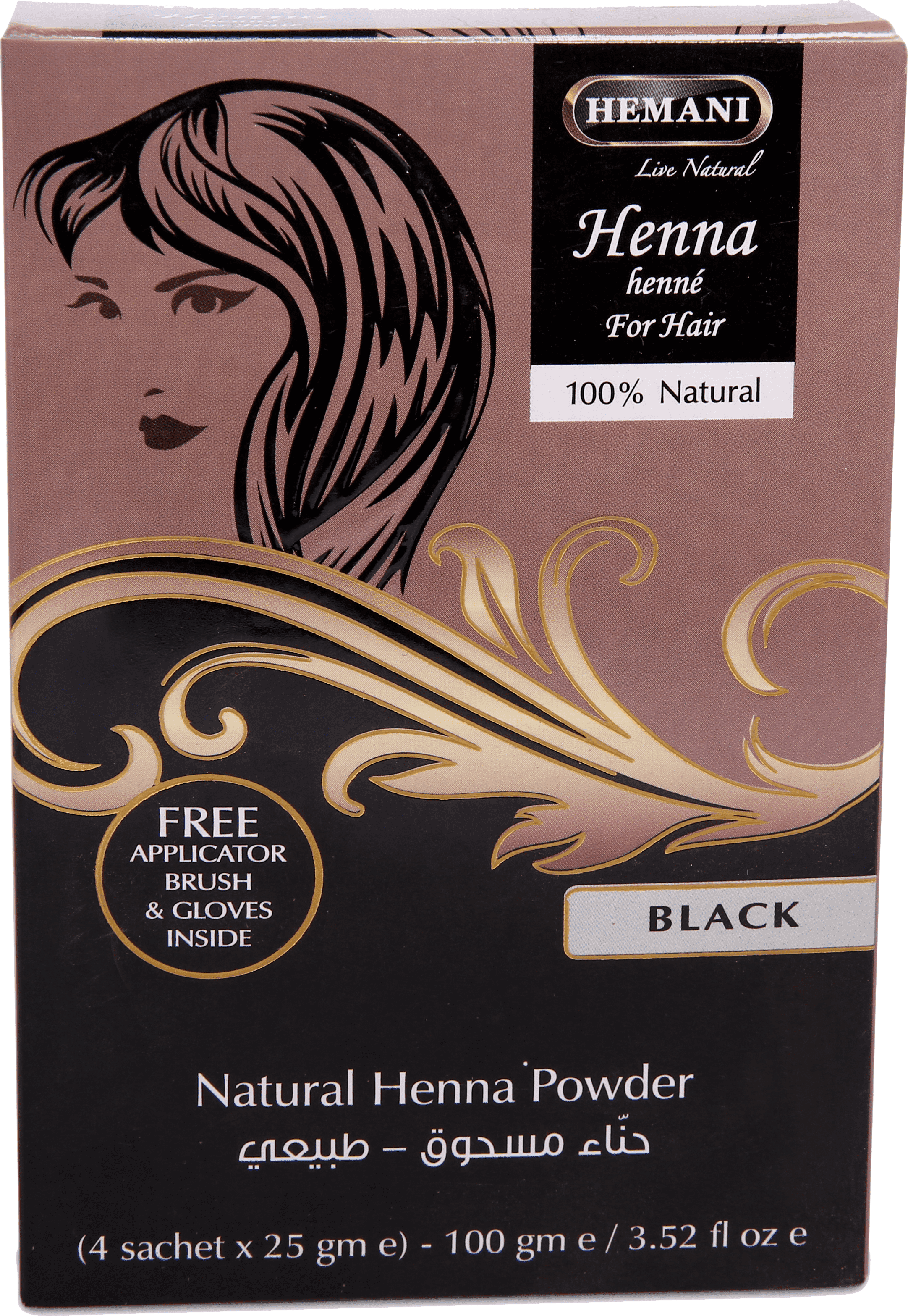 Heena for Hair - 100gms (4pcs x 25gms) - Black